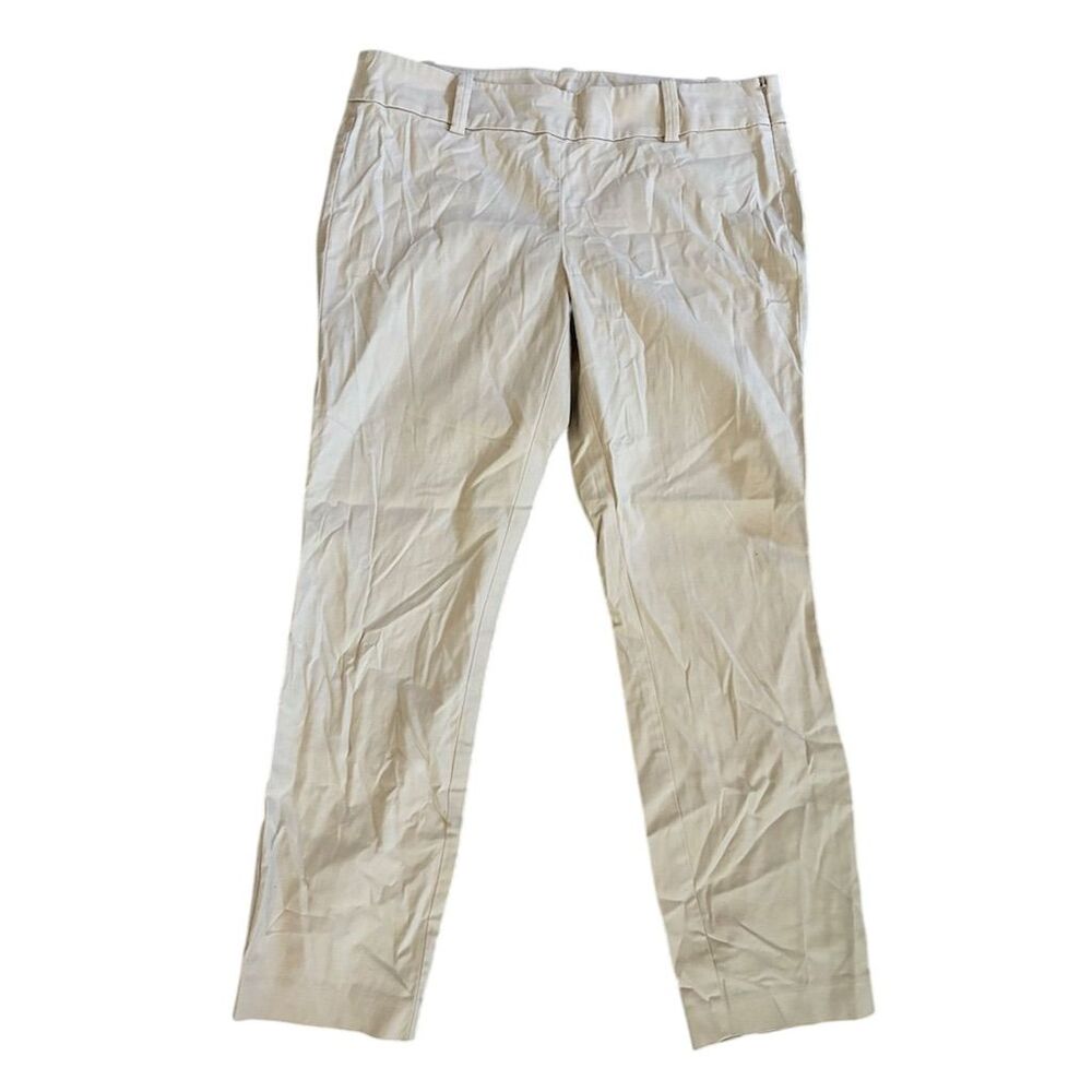 Ann Taylor Women's‎ Petite Chino Pants Size 4 Beige Straight Leg Casual